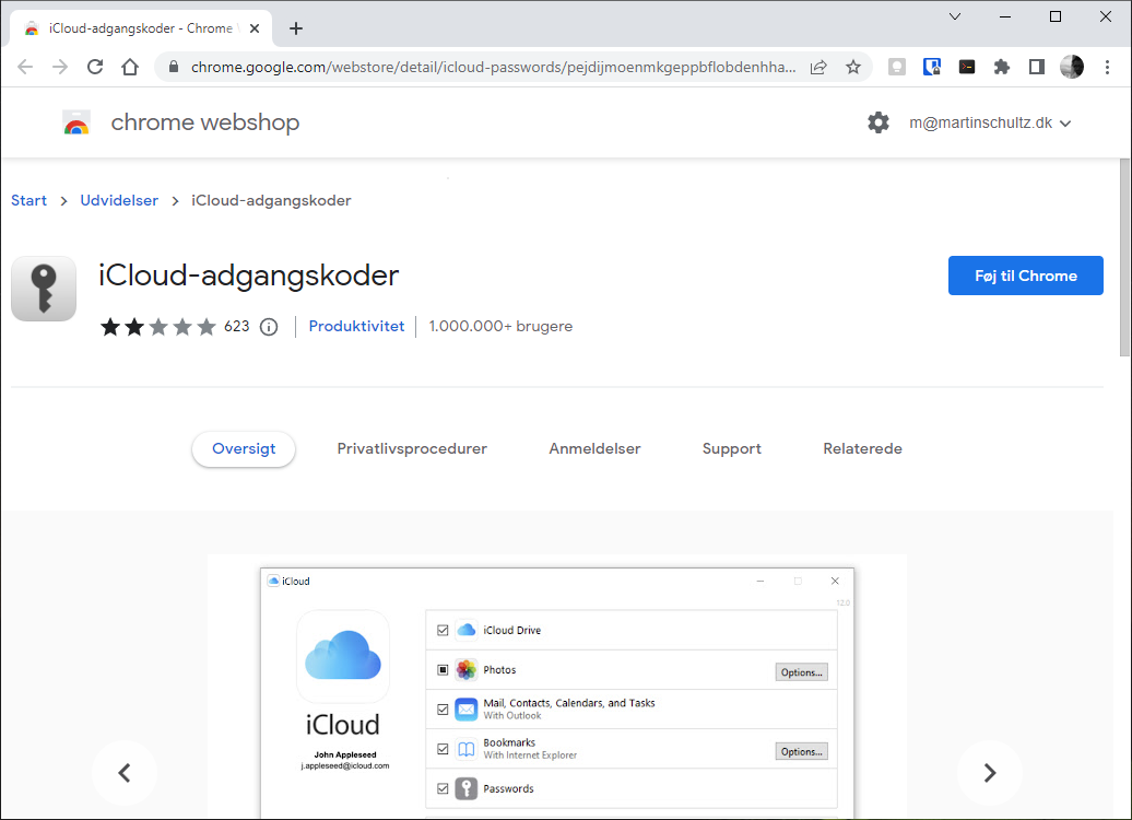 icloud chrome extension