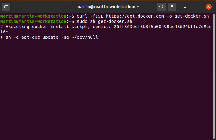 docker setup